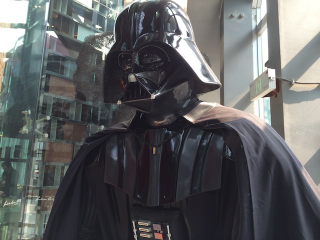 Illustration for article titled Robots, Modern Art, Star Wars Collide in Beijing's Glass Pyramid
